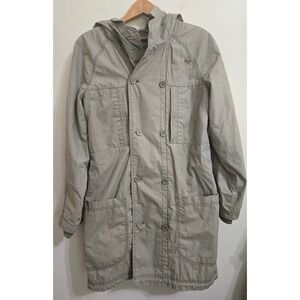 Thursday Island Urban Vintage Life Women Utility Parka Hooded Jacket Green S